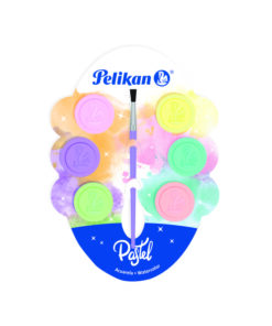 ACUARELA PELIKAN C/6 INFANTIL PASTEL