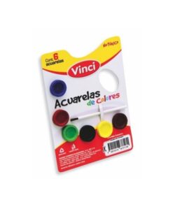 ACUARELA VINCI C/6 COLORES INFANTIL