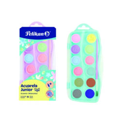 ACUARELA C/12 JUNIOR PASTEL PELIKAN