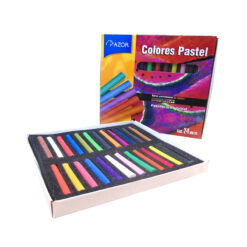JUEGO DE GIS COLOR PASTEL 24 PZS