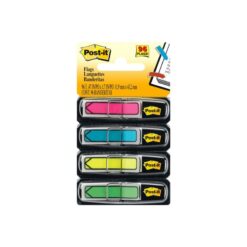 BANDERA POST-IT ROSA,AQUA,AMARILLO Y VERDE