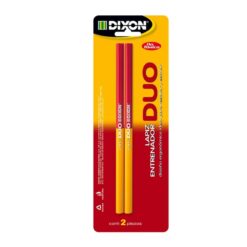 LAPIZ Y COLOR ROJO DUO DIXON C/2PZ 42315