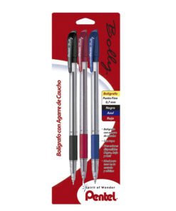 BOLIGRAFO PENTEL BK427BP3-M CON 3PZ 0.7MM (AZU