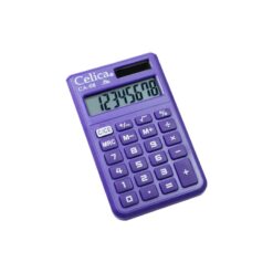 CALCULADORA 8 DIGITOS MORADA DE BOLSILLO