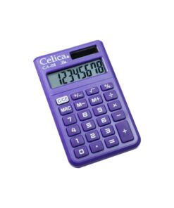 CALCULADORA 8 DIGITOS MORADA DE BOLSILLO