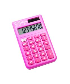 CALCULADORA 8 DIGITOS  ROSA DE BOLSILLO