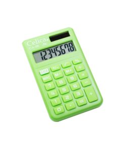 CALCULADORA 8 DIGITOS VERDE DE BOLSILLO