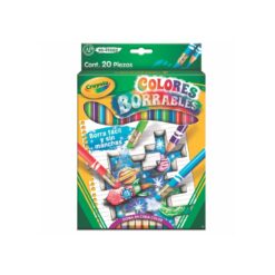 COLORES C/20 CRAYOLA BORRABLES