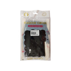 CORTINA METALICA DECORATIVA NEGRO