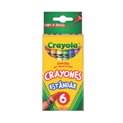 CRAYOLA C/6  CRAYONES ESTANDAR