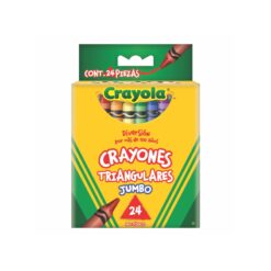 CRAYOLA C/24 CRAYONES JUMBO TRIANGULARES