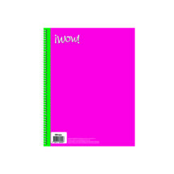 CUADERNO AMERICANO WOW UNICOLOR RAYA 100 HJS