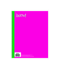 CUADERNO AMER WOW UNICOLOR RAYA 100HJ 580802