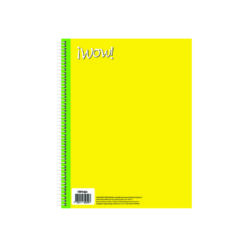 CUADERNO AMERICANO WOW UNICOLOR 7 MM 100 HJS