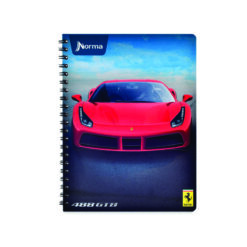 CUADERNO PROFESIONAL FERRARI PASTA DURA 7 MM 120 HJS