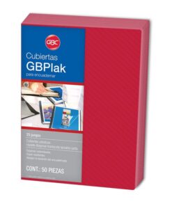 CUBIERTA CARTA RAYADO ROJO