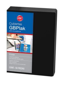 CUBIERTA CARTA LISO NEGRO