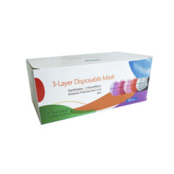 CUBREBOCAS C/50 TRICAPA SMS ROSA CLARO TERMOSELLADO