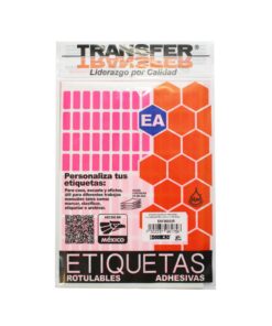 ETIQUETA ROSA 8X20MM