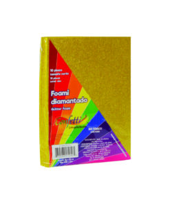 FOAMY CARTA DIAMANTADO ORO(CLARO)    302