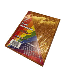 FOAMY CARTA DIAMANTADO NARANJA       115