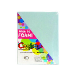 FOAMY CARTA DIAMANTADO IRIS AZUL CELESTE