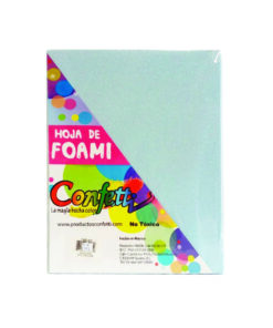 FOAMY CARTA DIAMANTADO IRIS AZUL CELESTE