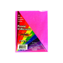 FOAMY CARTA DIAMANTADO IRIS FUCSIA