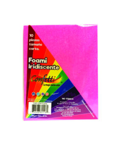 FOAMY CARTA DIAMANTADO IRIS FUCSIA