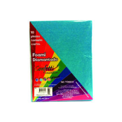FOAMY CARTA DIAMANTADO IRIS 332 TURQUEZA