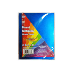 FIGURAS DE FOAMY METALICO AZUL REY 126 CARTA C/10PZ