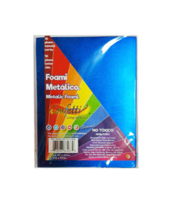 FIGURAS DE FOAMY METALICO AZUL REY 126 CARTA C/10PZ