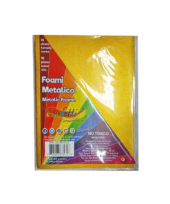 FIGURAS DE FOAMY METALICO ORO/GOLD 01 CARTA C/10 PZ