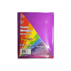 FIGURAS DE FOAMY METALICO MORADO 124 CARTA C/10 PZ