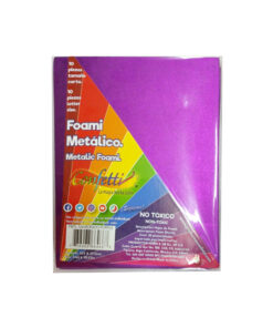 FIGURAS DE FOAMY METALICO MORADO 124 CARTA C/10 PZ