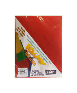 FIGURAS DE FOAMY METALICO FMTL-144-ROJO CARTA C/10