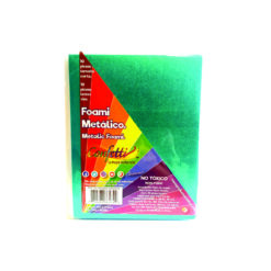 FIGURAS DE FOAMY METALICO TURQUESA 332 CARTA C/10PZ