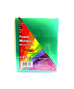FIGURAS DE FOAMY METALICO TURQUESA 332 CARTA C/10PZ