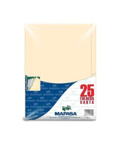 FOLDER CARTA COLOR CREMA MAPASA PC0003