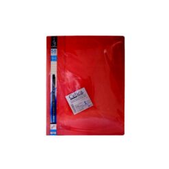 FOLDER C/BROCHE DE PLASTICO T/CARTA ROJO