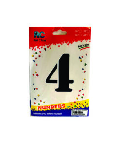 GLOBO METALICO NUMERO 4 32" 81CM AZUL