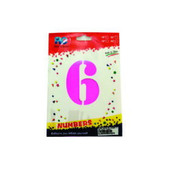 GLOBO METALICO NUMERO 6 32" 81CM FIUSHA