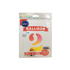 GLOBO METALICO NUMERO 2 32" 81CM MULTICOR