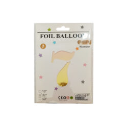 GLOBO METALICO NUMERO 7 32" 81CM MULTICOR