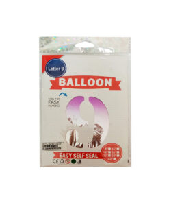 GLOBO METALICO NUMERO 9 32" 81CM MULTICOR