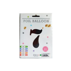 GLOBO METALICO NUMERO 7 32" 81CM NEGRO