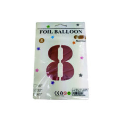 GLOBO METALICO NUMERO 8 32" 81CM ROSA GOLD