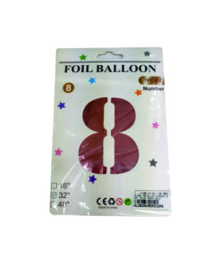 GLOBO METALICO NUMERO 8 32" 81CM ROSA GOLD