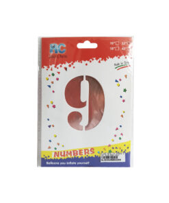 GLOBO METALICO NUMERO 9 32" 81CM ROSA GOLD