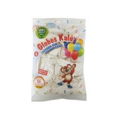 GLOBO REDONDO NO.9 BLANCO C/50PZ